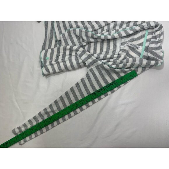 GIRLS Youth 90 Degree Girl Sz M 10 Gray Striped Open Sweatshirt Cardigan Top - Picture 8 of 9